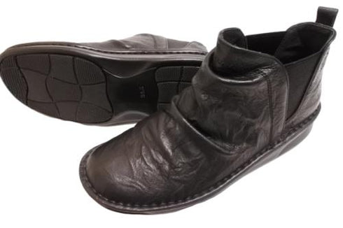 【インコルジェ 8522 ブラック】サイドゴアショートブーツ