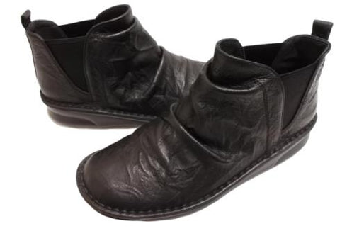 【インコルジェ 8522 ブラック】サイドゴアショートブーツ