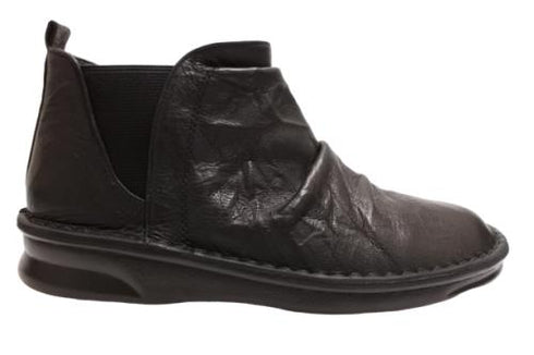 【インコルジェ 8522 ブラック】サイドゴアショートブーツ