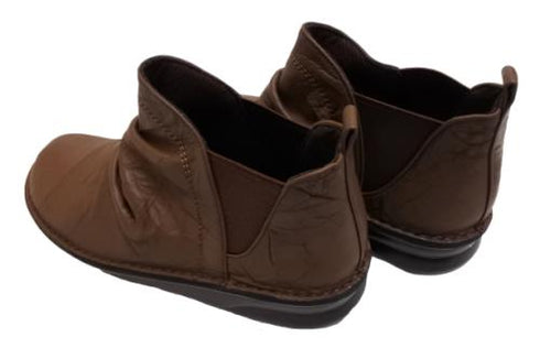 【インコルジェ 8522 ダークブラウン】サイドゴアショートブーツ