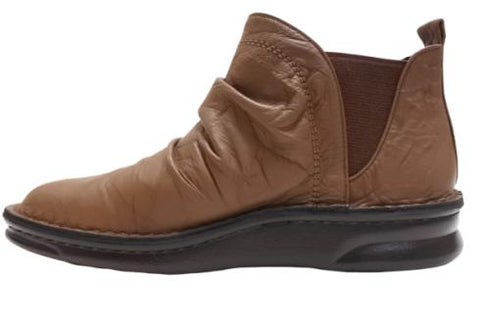 【インコルジェ 8522 ダークブラウン】サイドゴアショートブーツ