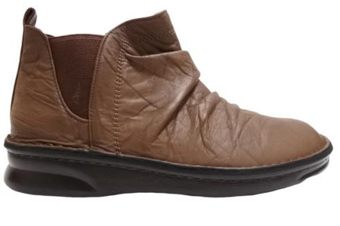 【インコルジェ 8522 ダークブラウン】サイドゴアショートブーツ