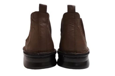 【インコルジェ 8522 ダークブラウン】サイドゴアショートブーツ