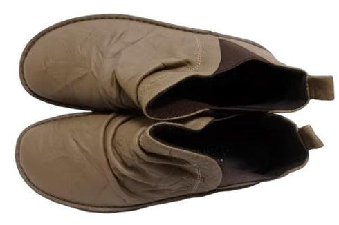 【インコルジェ 8522 グレー】サイドゴアショートブーツ