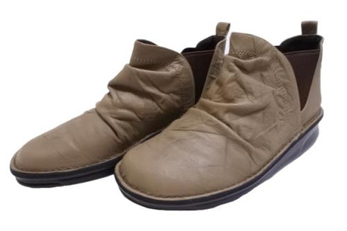 【インコルジェ 8522 グレー】サイドゴアショートブーツ