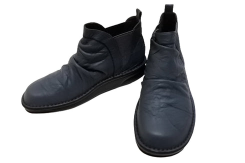 【インコルジェ 8522 ネイビー】サイドゴアショートブーツ