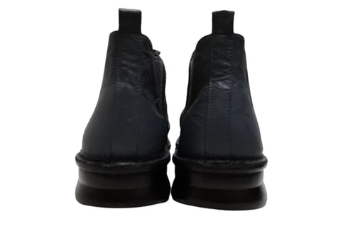 【インコルジェ 8522 ネイビー】サイドゴアショートブーツ