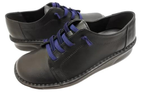 【インコルジェ8549 ブラック】ローヒールスニーカー