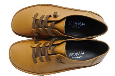 【インコルジェ8549 キャメル】ローヒールスニーカー