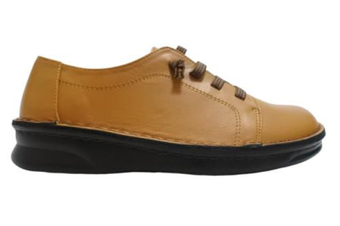 【インコルジェ8549 キャメル】ローヒールスニーカー