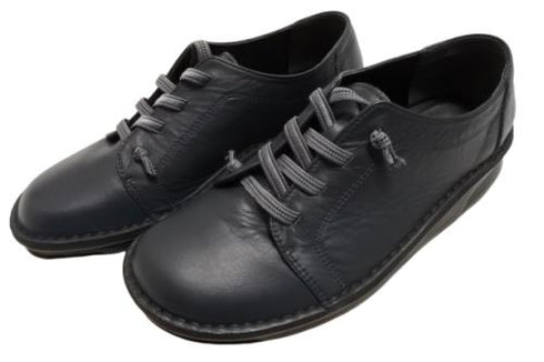 【インコルジェ8549 ダークネイビー】ローヒールスニーカー