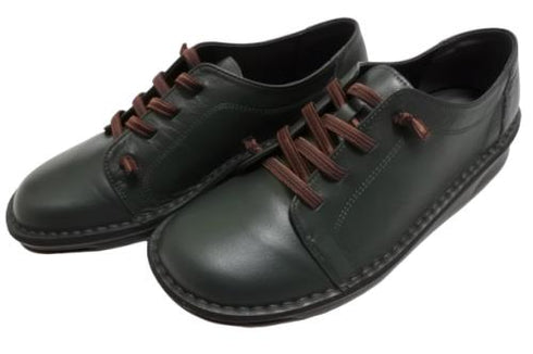 【インコルジェ8549 グリーン】ローヒールスニーカー