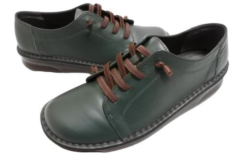 【インコルジェ8549 グリーン】ローヒールスニーカー