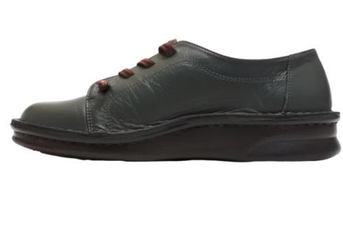 【インコルジェ8549 グリーン】ローヒールスニーカー