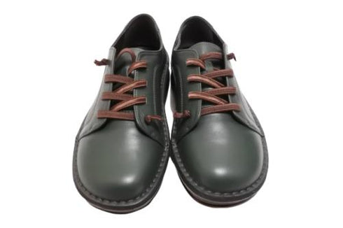 【インコルジェ8549 グリーン】ローヒールスニーカー