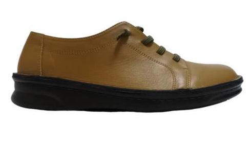 【インコルジェ8549 カーキ】ローヒールスニーカー