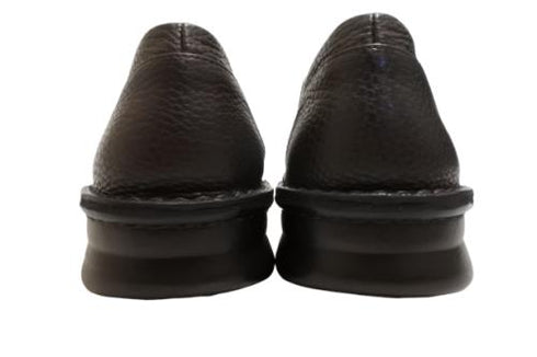 【インコルジェ 8553 ダークブラウン】サイドゴアローヒールスリッポン