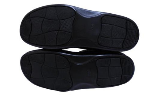 【インコルジェ8591 カーキ】マルチカラーニットローヒールブーツ