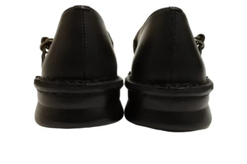 【インコルジェ 8596 ブラック】ローヒールやわらかTストラップシューズ