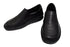 【インコルジェ 8635 ブラック】本革ローヒールスリッポンシューズ
