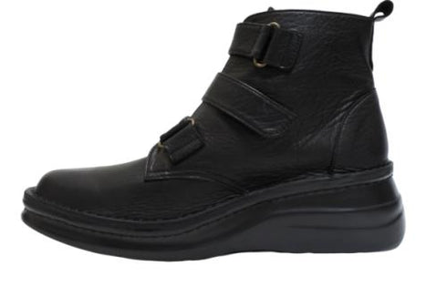 【インコルジェ8748 ブラック】ソフトレザーベルトブーツ