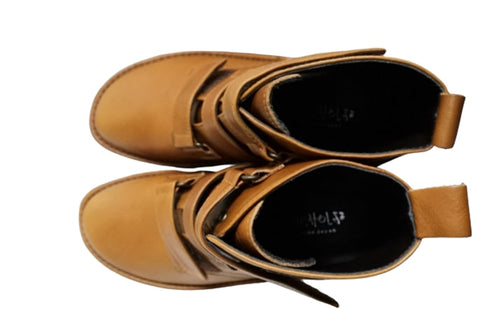 【インコルジェ8748 ブラウン】ソフトレザーベルトブーツ