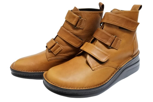 【インコルジェ8748 ブラウン】ソフトレザーベルトブーツ