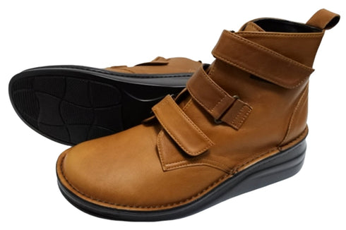 【インコルジェ8748 ブラウン】ソフトレザーベルトブーツ