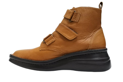 【インコルジェ8748 ブラウン】ソフトレザーベルトブーツ