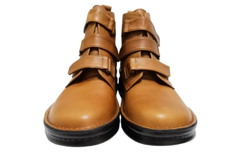 【インコルジェ8748 ブラウン】ソフトレザーベルトブーツ