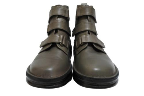 【インコルジェ8748 グレー】ソフトレザーベルトブーツ