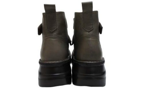 【インコルジェ8748 グレー】ソフトレザーベルトブーツ