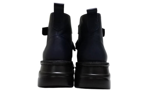 【インコルジェ8748 ネイビー】ソフトレザーベルトブーツ