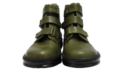 【インコルジェ8748 オリーブ】ソフトレザーベルトブーツ