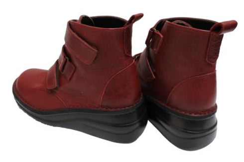 【インコルジェ8748 ワイン】ソフトレザーベルトブーツ