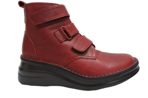 【インコルジェ8748 ワイン】ソフトレザーベルトブーツ