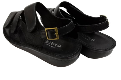 【インコルジェ 8806 ブラック】バックストラップコンフォートサンダル