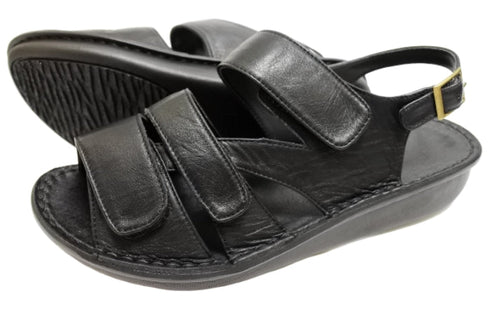 【インコルジェ 8806 ブラック】バックストラップコンフォートサンダル