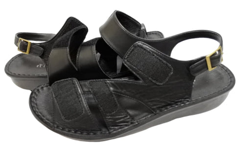 【インコルジェ 8806 ブラック】バックストラップコンフォートサンダル