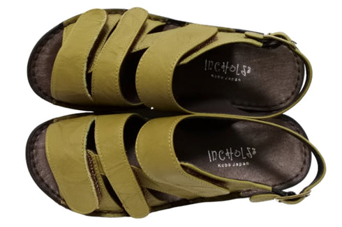 【インコルジェ 8806 カーキ】バックストラップコンフォートサンダル