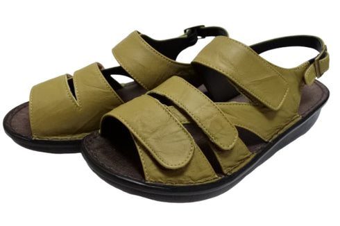 【インコルジェ 8806 カーキ】バックストラップコンフォートサンダル