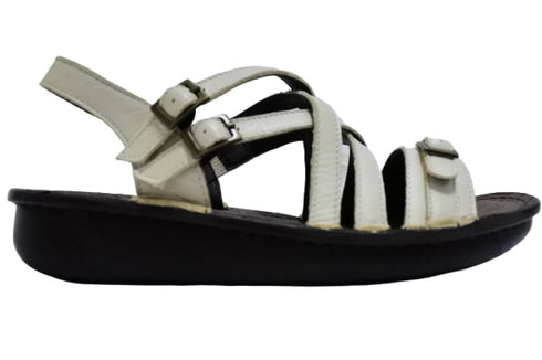 【インコルジェ 8824 アイボリー】ダブルクロスべっぴんサンダル