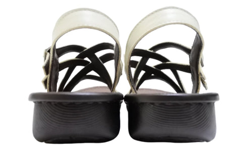 【インコルジェ 8824 アイボリー】ダブルクロスべっぴんサンダル