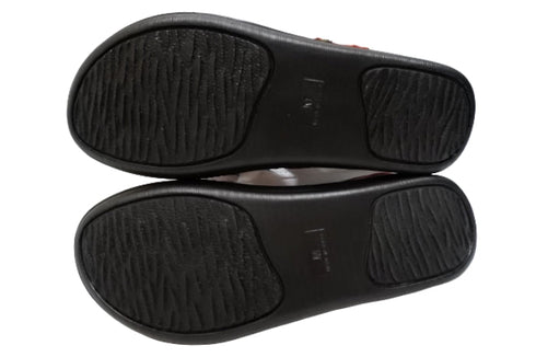 【インコルジェ 8824 レッド】ダブルクロスべっぴんサンダル