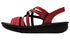 【インコルジェ 8824 レッド】ダブルクロスべっぴんサンダル