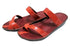 【インコルジェ8825 レッド】甲ストラップで、足元をしっかり安定させるトングサンダル