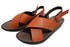 【インコルジェ 88691 オレンジ】ナチュラルクロスフラットサンダル