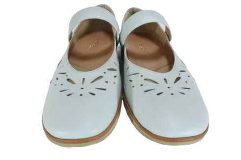 【…AShiOtO A1525 ブルー】超軽量 牛革ベルトパンチングシューズ