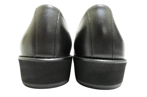 【…AShiOtO A1536 ブラック】超軽量国産牛革マニッシュシューズ モデルサイズ