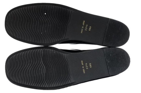 【…AShiOtO A1536 ブラックエナメル】超軽量国産牛革マニッシュシューズ モデルサイズ